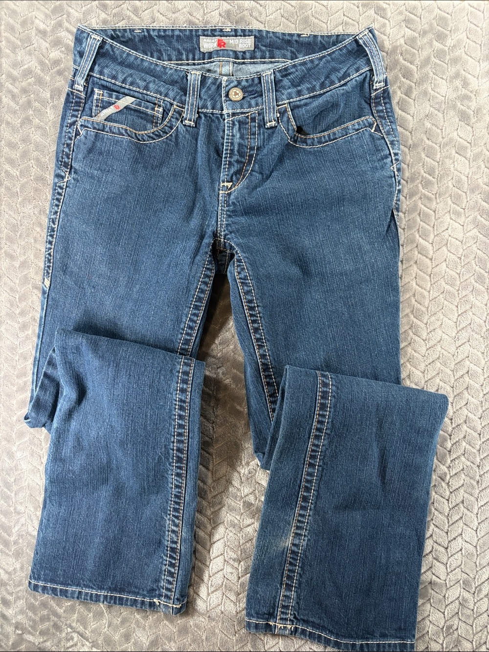 Ariat Women's FR Mid Rise Boot Heavy Duty Ariat Work Line Jeans 29L